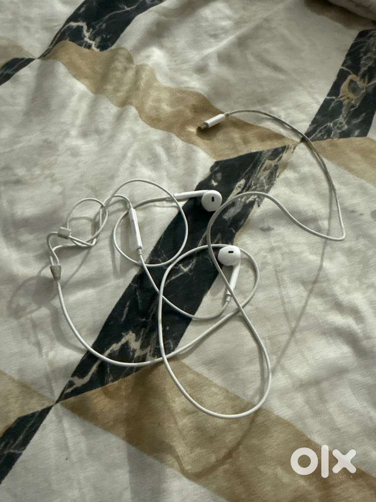 2 earphones one is c type original apple and one is apple usB