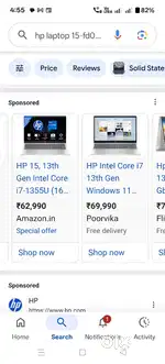 Laptop brand new hp 15 fdoxxx 13th gen core i7