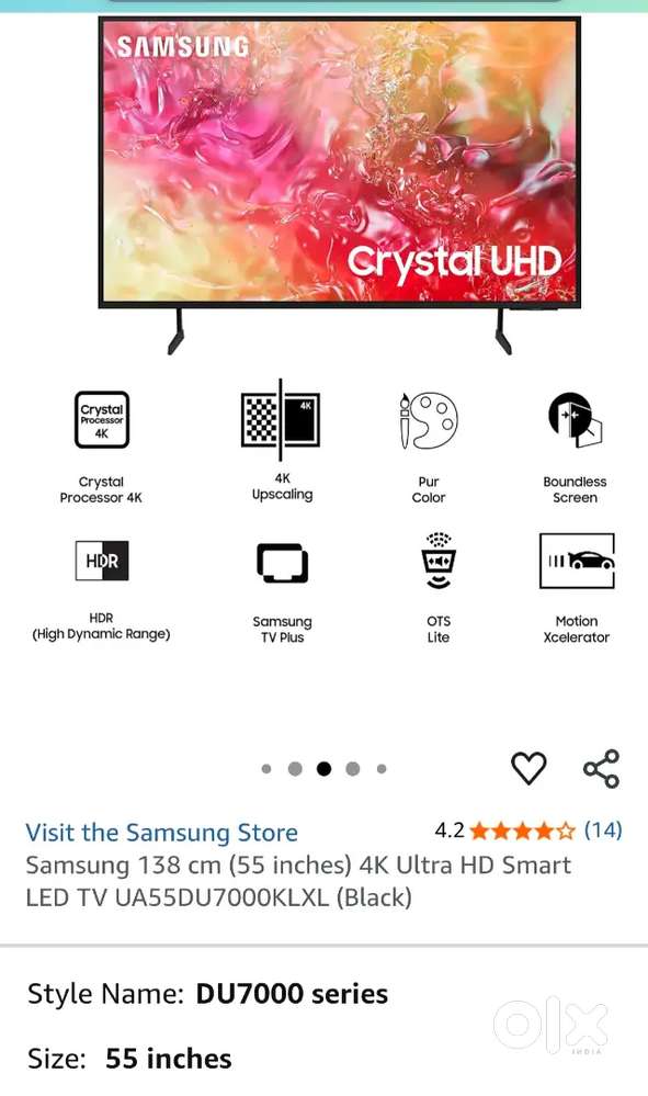 New sealed box 55' Samsung Smart TV