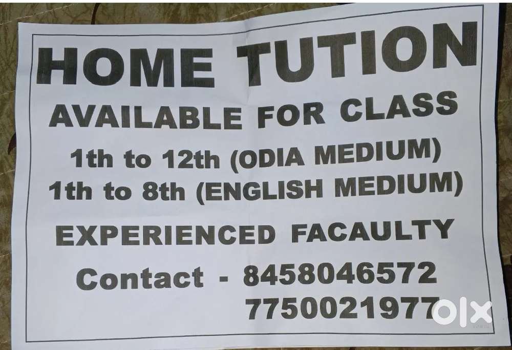 Need children for tution offline and online