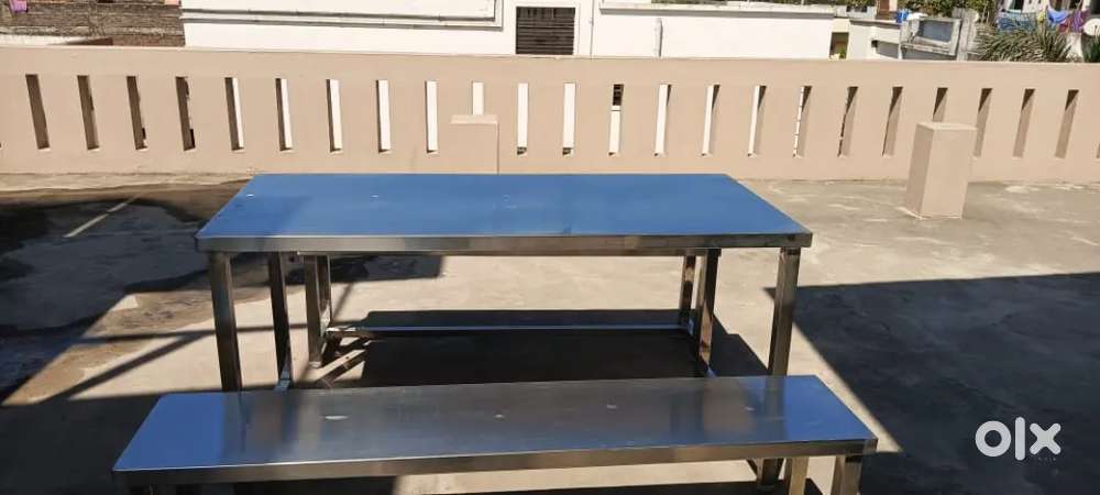 SS TABLE 3 SET (RESTAURANT)DOSA, SAMOSA COUNTER ,GRINDER ,GAS BHATI