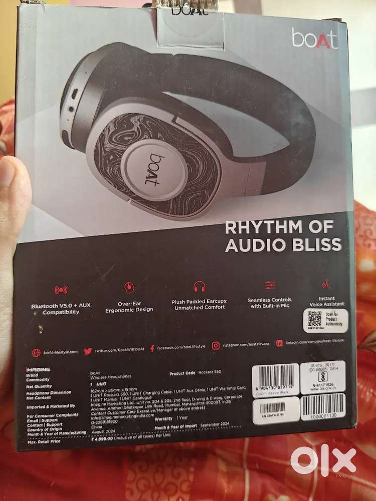 Boat over ear headphones