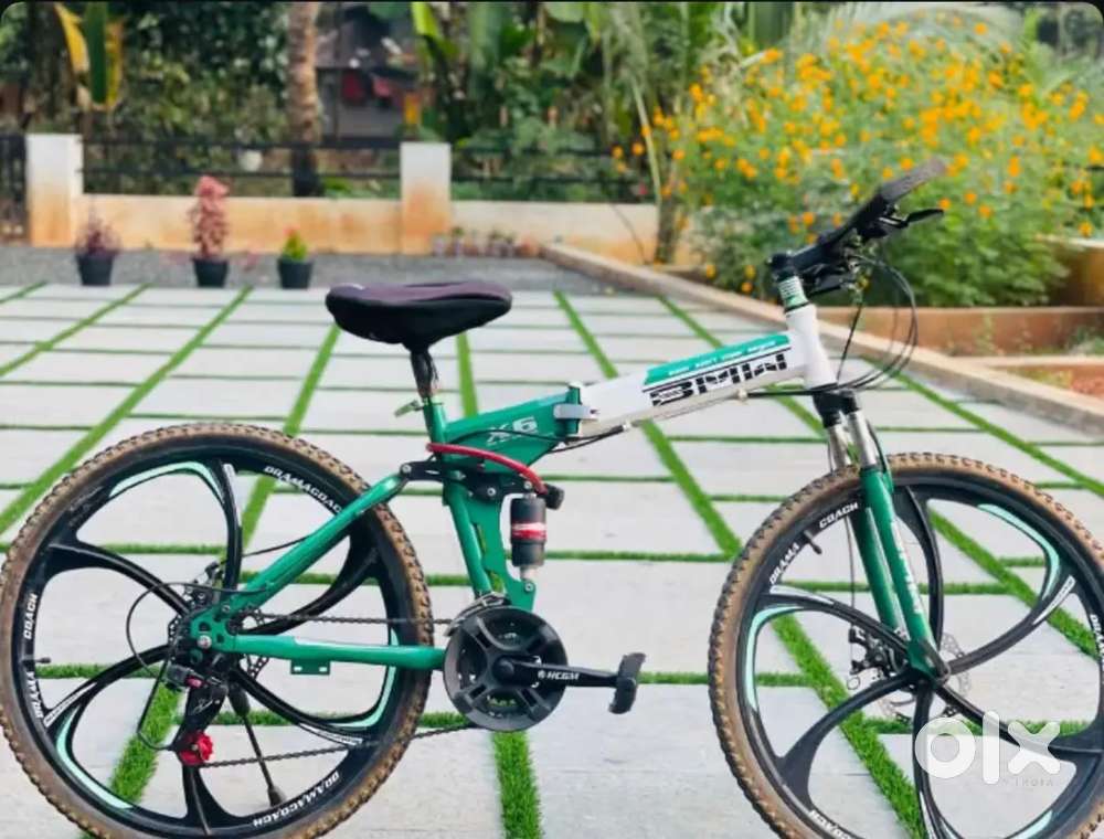 Gear cycle, foldable, green colour,good and clean condition