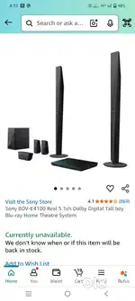 Sony home theatre