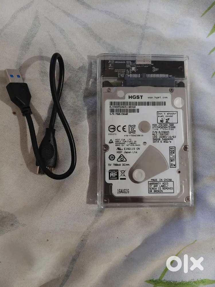 EXTERNAL HARD DISK 500GB