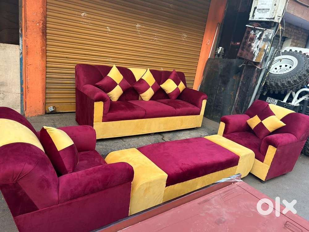 Muslin fabric sofa sets