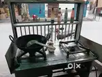 2 burner commercial bhatti and one display counter