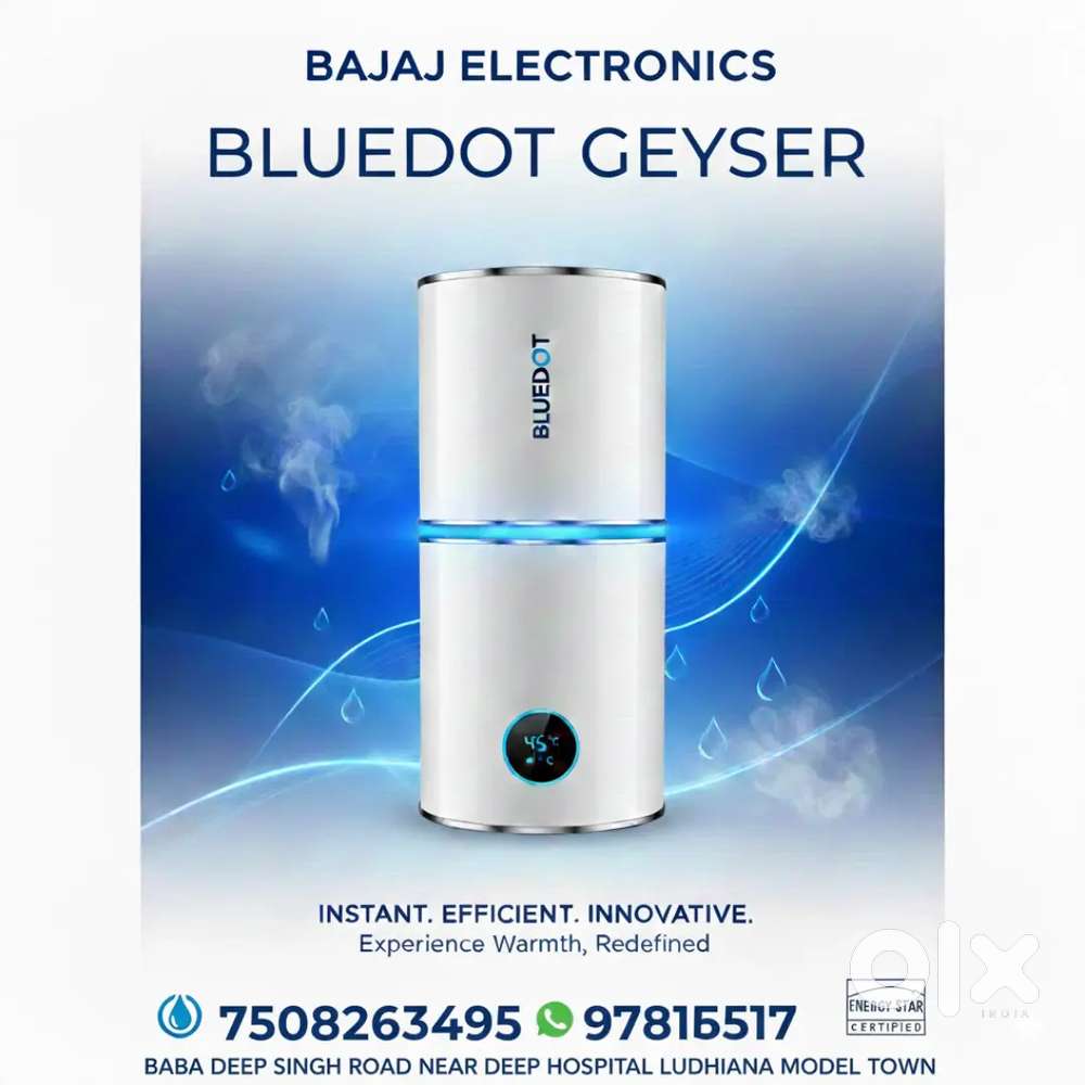 Bluedot geyser 25 litre metal body and in white colour