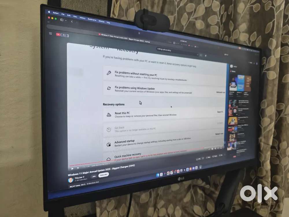 2K Monitor  3 Years Warranty One Year used