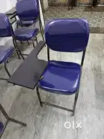 Study chair with writing pad