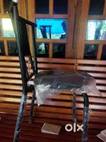 EVERGREEN BRANDED CHAIR AND GRANITE TABLE