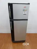 ¢$`%'2108 BLACK AND SILVER USED REFRIGERATOR GODREJ FREE DELIVERY