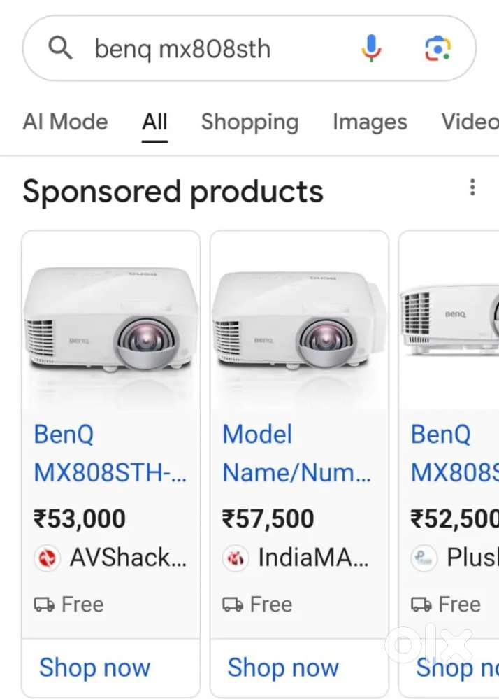 BenQ MX808STH Projector  Office/Home Use  Full Working  Best Price