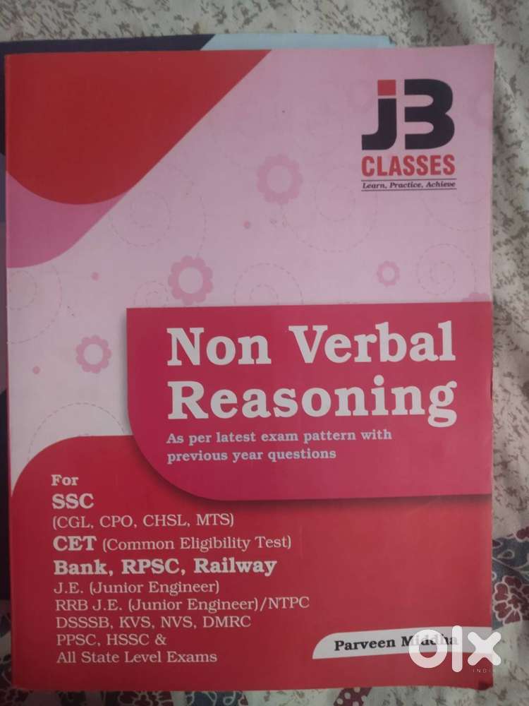 Jb classes non verbal reasoning book