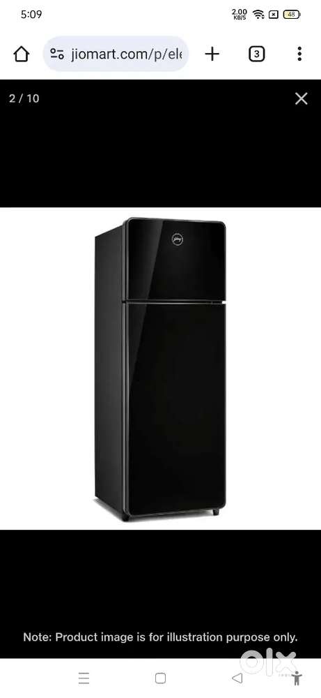 1 years old godrej 270 liter