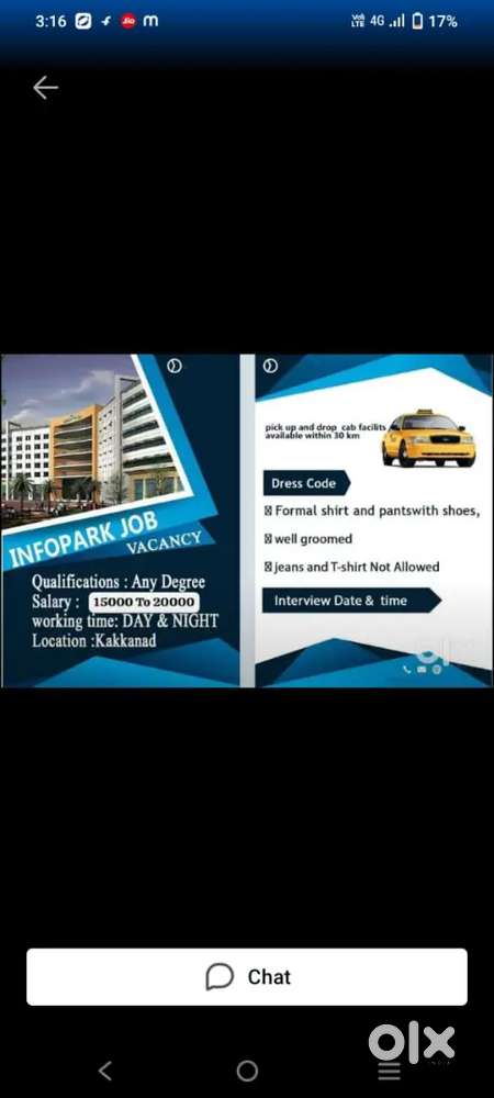 INFOPARK VACANCY