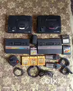 Sega Mega Drive And Atari Video Game