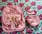 3-in-1 Pink Combo Bag Set for Girls