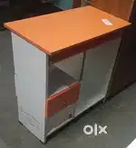 Orange white computer table brand new