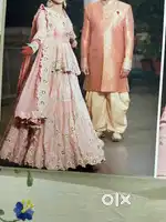 A set of marriage Lehnga and 2 Sherwanis Manyavar brand