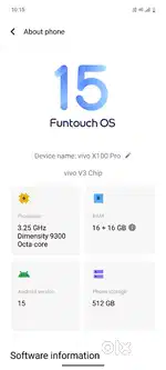 Vivo X100 Pro exchange
