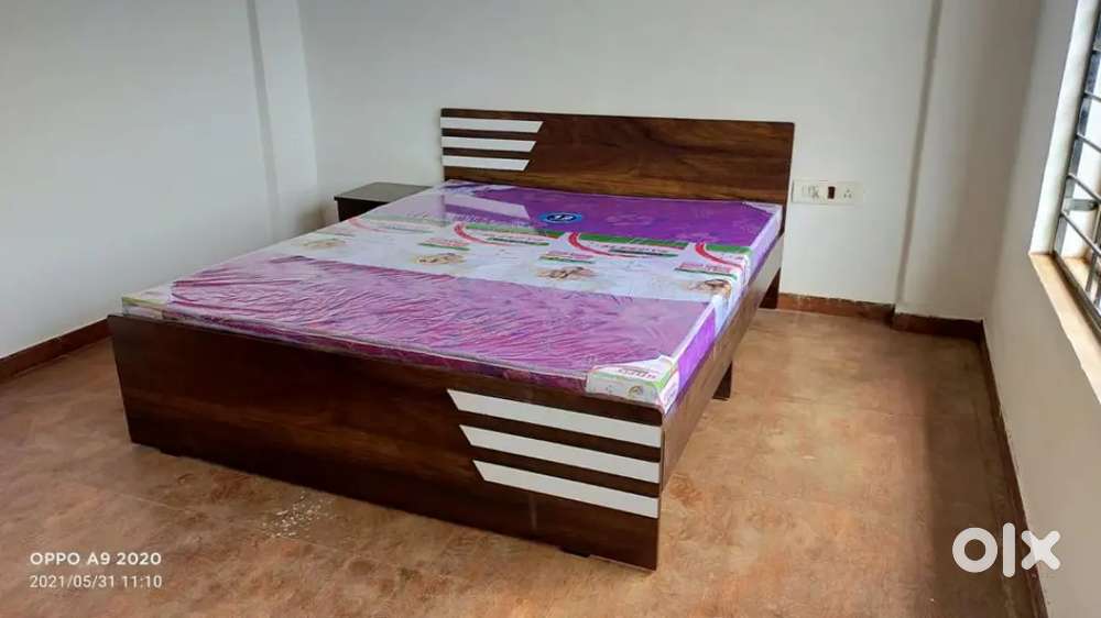 Double bed without storage available across