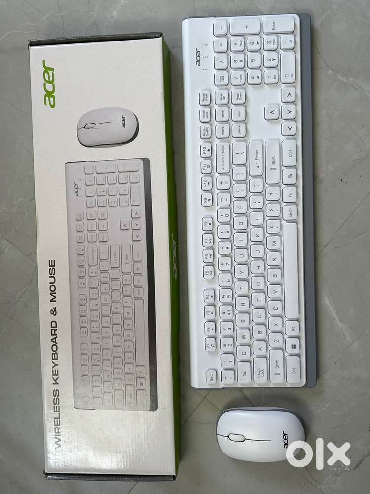 Wireless keyboard and mouse(white)