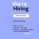 Job for Office Boy/Peon
