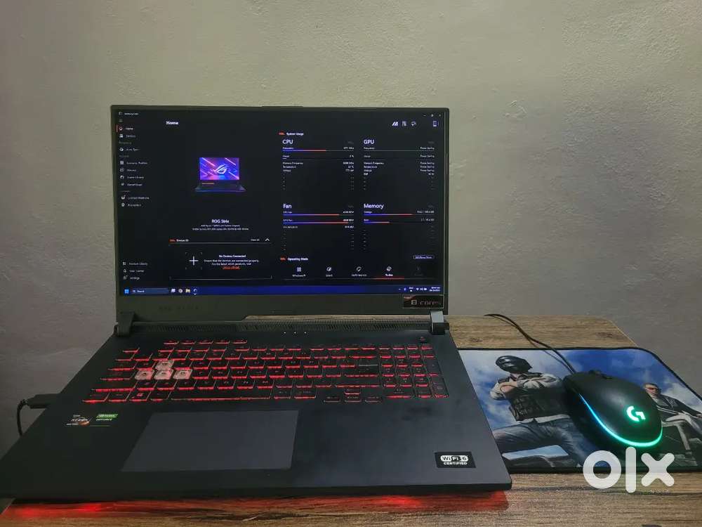 Asus Rog Strix G17 Gaming Laptop + Logitech G203 gaming mouse + Bag