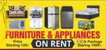 Furniture appliances on RENT