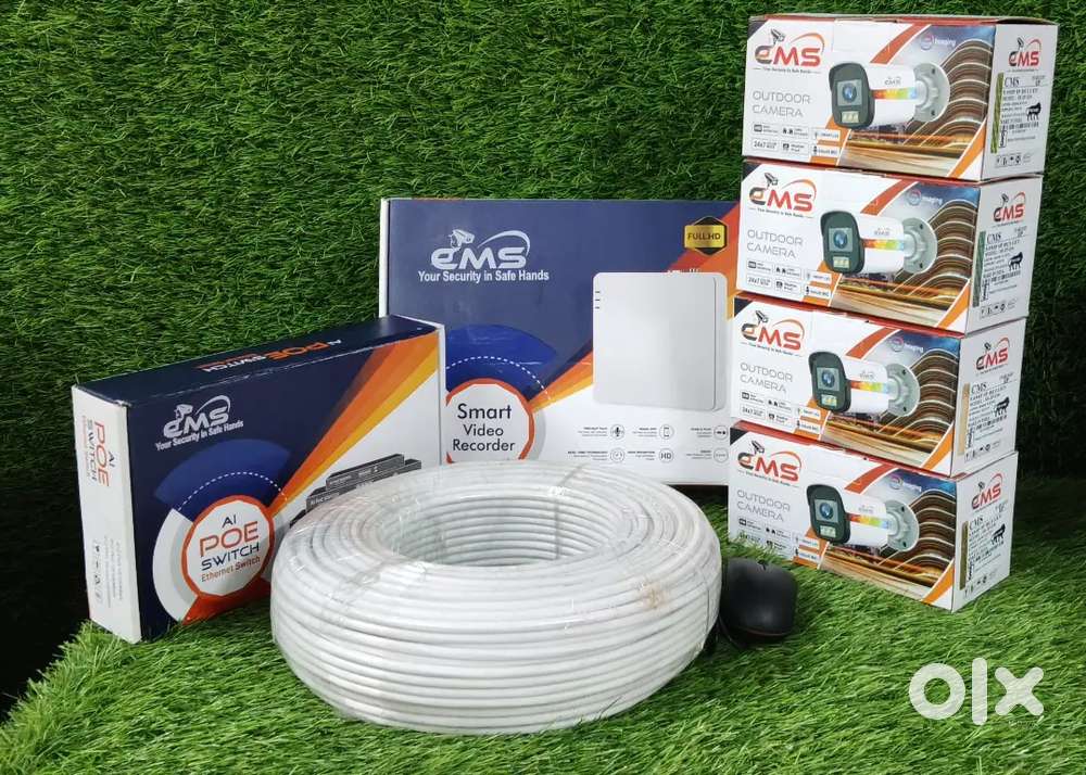 4 Cctv camera Setup HD Gift free