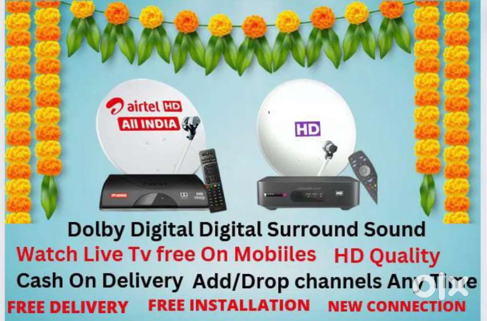 All DTH Available Best Rate Sky DishTV Airtel Videocon D2H Tatá Play