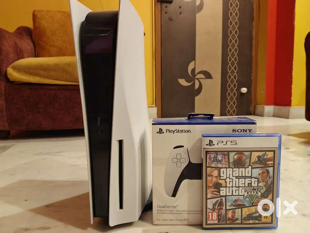 PS5 Fat Disc Edition (2 Years Old) + GTA 5 PS5 + Brand New Controller