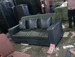 3 seater sofa set with pillows with daimond stchings in STARF FURNITUR