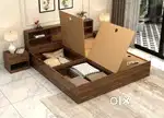 Engineering Wood Queen Double Bed