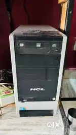 Hcl computer with 2 printer Intel core i3 ram 2 gb basics things