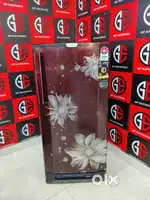 If107Godrej brown colour single door 190 ltrs with base flower model