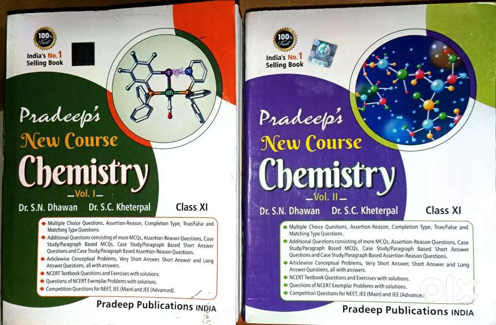 Pradeep's New Course Chemistry vol (1+2) Unused Both for only ₹1200