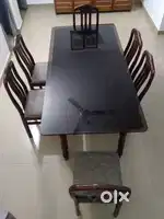 6 Seater Glass Top Dinning Table
