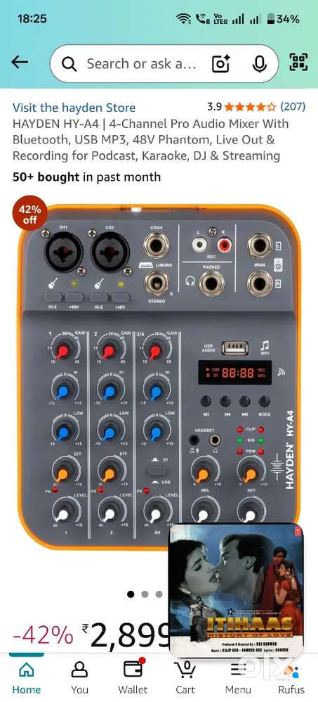 Hayden HY A4 Audio mixer