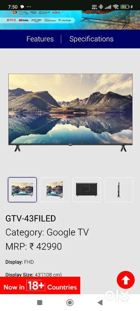 New smart Ultra 4k tv