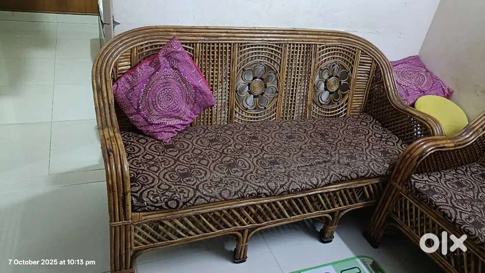 Cane sofa set