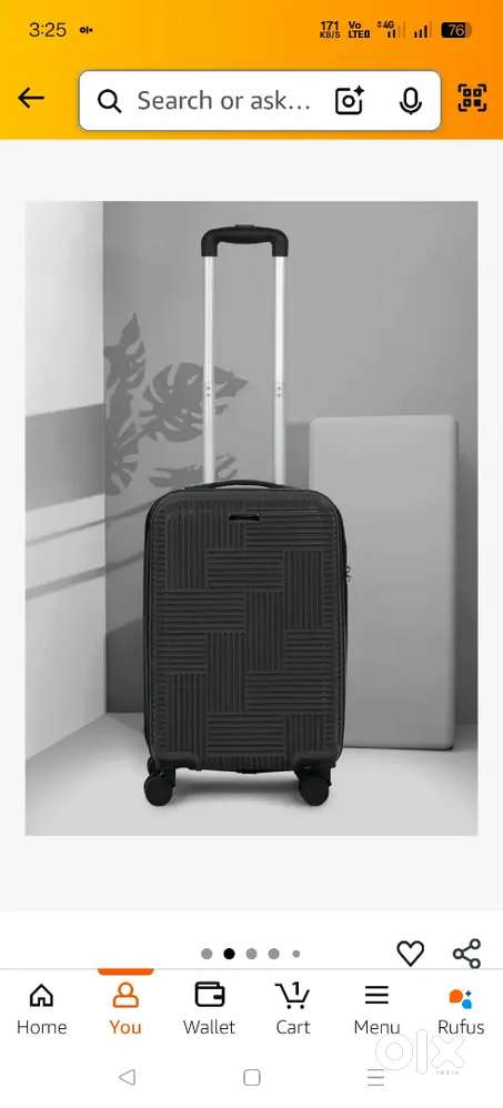 55 inch box pack trolley bag mrp 8199 Teakwood brand
