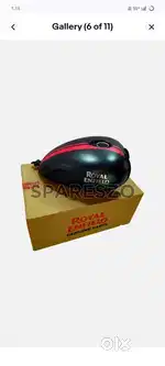 ROYAL ENFIELD NEW CLASSIC 350 REBORN ''DARK STEALTH BLACK FUEL TANK,,