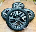 17inch Skoda Kylaq Kushaq Dual tone OEM Alloys With Tyres set of 4