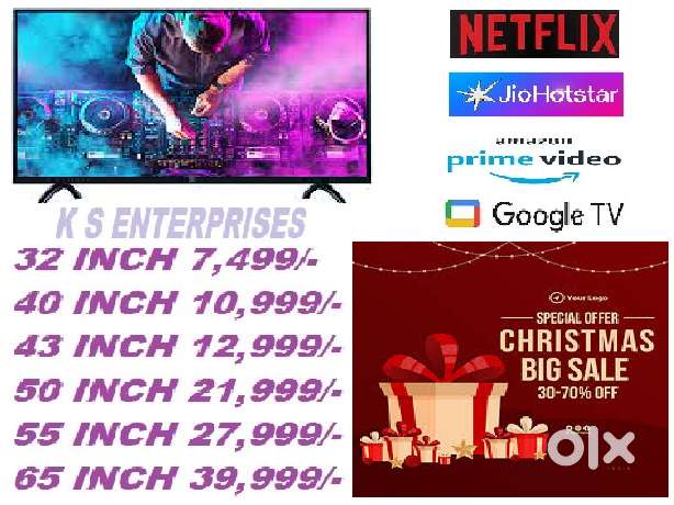 WINTER OFFER 50 INCH GOOGLE TV, 4K UHD, VOICE COMMAND @ 21,999/- ONLY