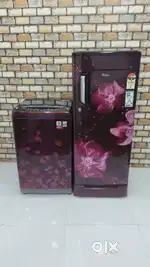 Combo of flower models lg inverter washing machine+ Whirlpool fridgecy