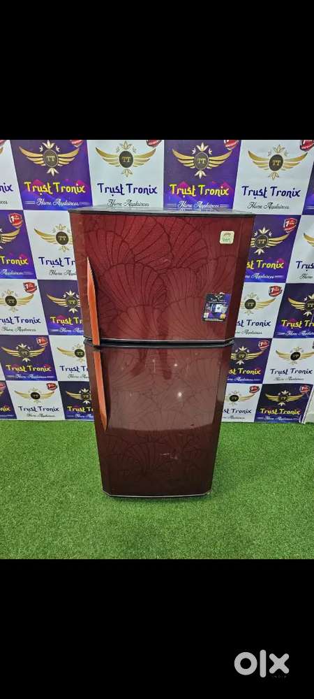 Godrej double door with double colour working in good condition