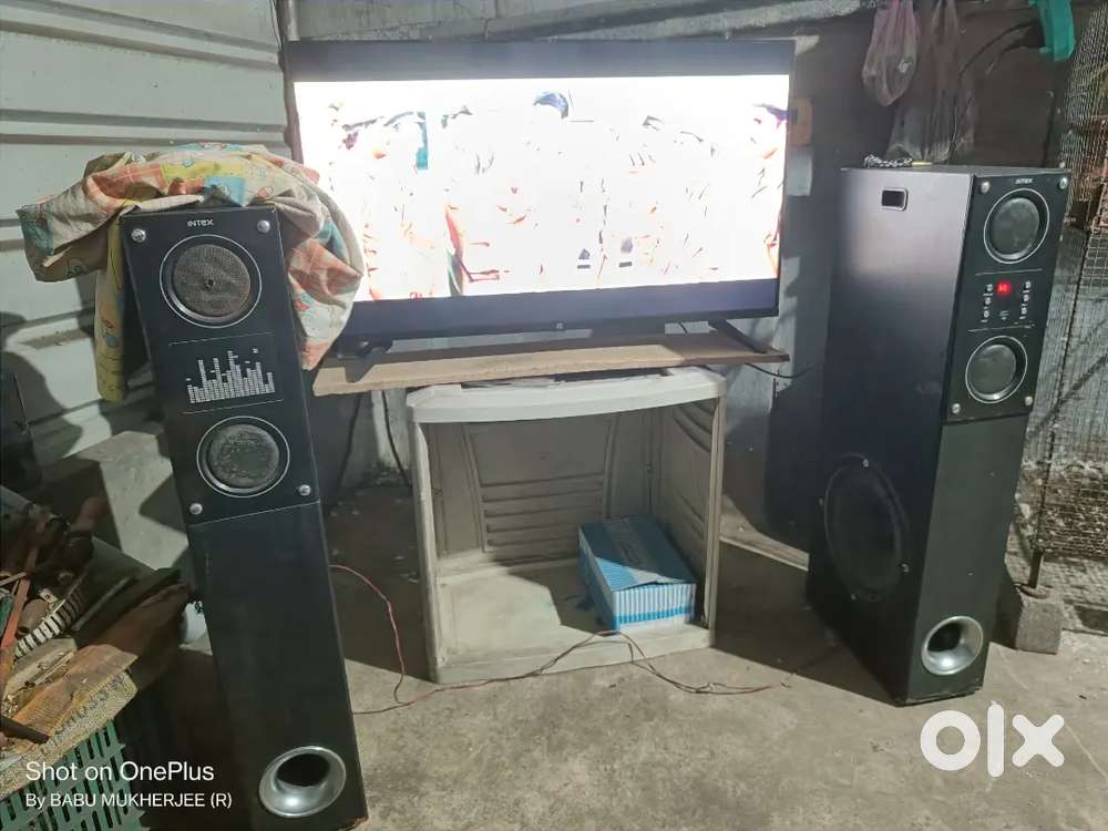 Oneplus Android Smart TV. Intex tower box