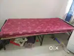 Foldable single bed and mattress